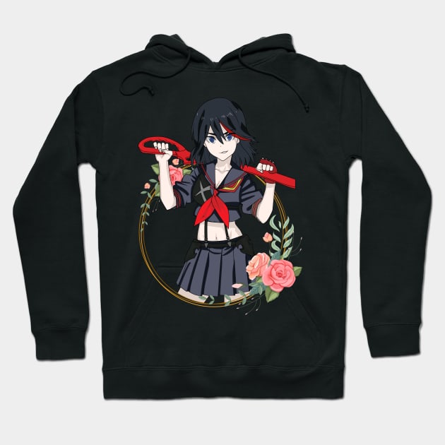 kill la kill - Ryuko Matoi Hoodie by Hala Art